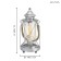 Bradford 1x60W table lamp E27, silver 14x14x33 cm