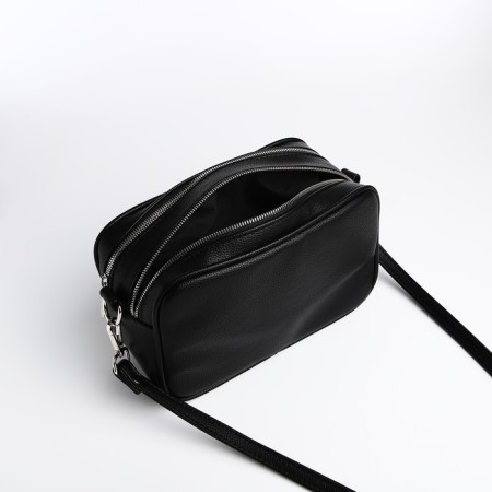 Women's bag over the shoulder Textura, small size, black color-4