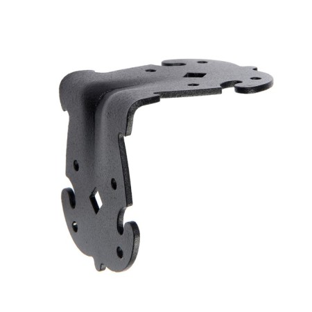 Figure mounting corner, 70x70x60x2.1 reinforced, black color-1