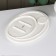 Porcelain dish with a shareholder of a share, 30 × 22.5 cm, white color