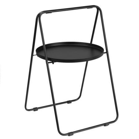 Coffee table "Barn" YS-8568, black 44x42x68 cm-4