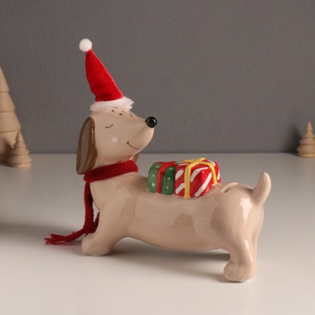 Piggy bank Ceramics "Dog DAY New Year" 19x20x8 cm