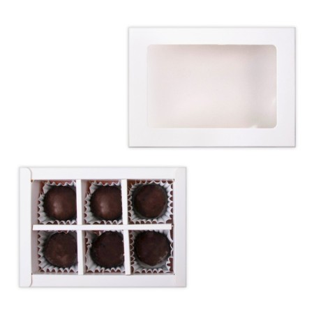 Folding box under 6 sweets, white, 13.7 x 9.8 x 3.8 cm-2