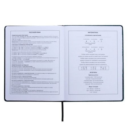 Universal Diary Grade 1-11, 48 sheets of "guitar", a solid cover of artificial leather, lies, an offset unit-11