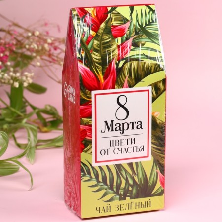 Green tea "Blowers with happiness" large -leaf, 100 g.-5