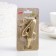 Candle for the cake figure "Oval" Golden "4", large, 5.5 cm