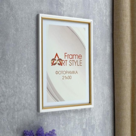 Photo frame pine С15 21x30 cm, 03 white 3 (plastic screen)-2