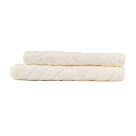 Terry towel Sofi de Marko Flowers, 550 gr, size 70x140 cm, cream color-2