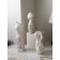 Set of figures "Woman Warrior", polystone, 42 cm, 3 pcs, white color