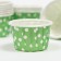 Muffin baking uniform, green in white peas, 3.8 x 3 cm