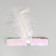 Carnival head bandage with a feather, white color