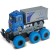 Truck with a crash effect, cabin, friction, 6 × 6