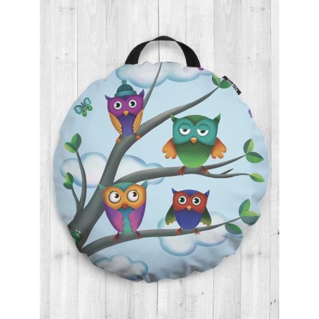 Siddle Pill "Owls on the branches", decorative, D = 52 cm