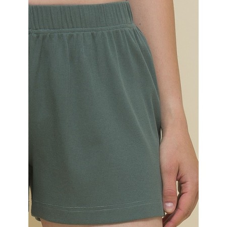 Women's shorts, size 46, green color-3