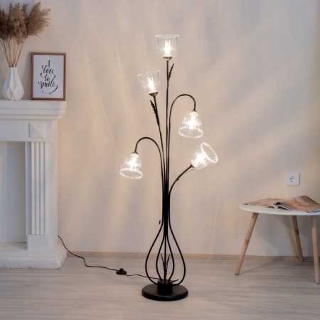Taleser "Bell" 5he27 15W black 51x28x160 cm-8