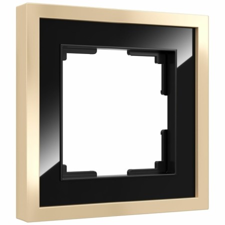 Frame W0012852, 1 Baguette socket, black brass