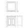 COMFORTY cabinet with Tbilisi shell 70, white color