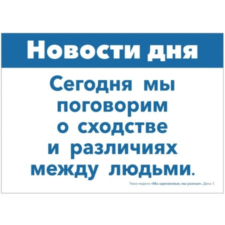 Visual-disactic material to the topic: "We are the same, we are different"-4