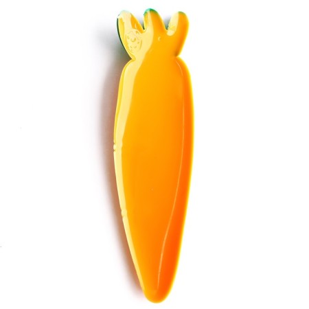 Decor silicone "Carrots" set 4 pcs., Size 1 pc. - 1.6 × 6 × 0.3 cm, glue pads-2
