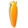 Decor silicone "Carrots" set 4 pcs., Size 1 pc. - 1.6 × 6 × 0.3 cm, glue pads