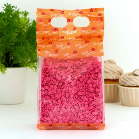 Confectionery Sprinking "Heart", Pink, 750 g-2