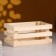 Wooden Kashpo 20 × 13 × 9.5 cm "Classic", three -bore, natural give beautifully