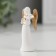 Souvenir Polystone "Angel-Virgin with Heart/Star" White with gold mix 5x2.3x1.3 cm