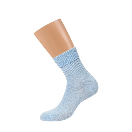 Women's socks mini inverno, single size, Azzurro color-1