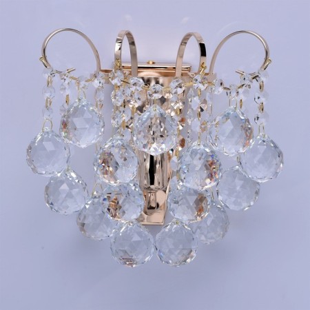 Bra "Pearls" 1x60W E14 gold 21x22x15cm-2