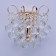 Bra "Pearls" 1x60W E14 gold 21x22x15cm