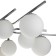 Lamp on the rod 10x40W G9, size 82x82x38 cm