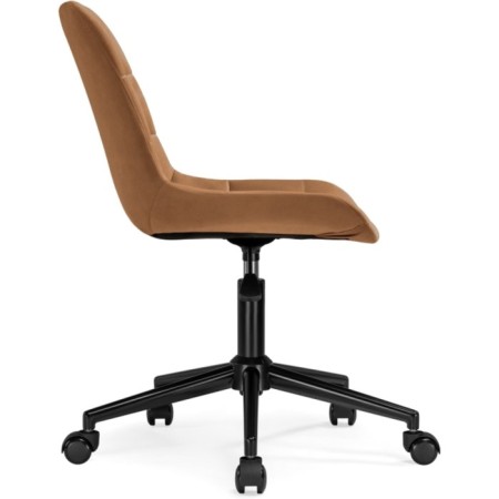 Computer chair Chester Metal/velor, black/brick 49x60x84 cm-3