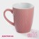 Mug ceramic shade "Lilu", 190 ml, pink color
