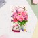 Postcard "Congratulations!" bouquet of roses, a5