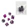 Cubes set for D&D (Dungeons and Dragons, DND) "Amethyst time", Series: D&D, 7 pcs