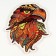 Puzzle wooden figured "Eagle" in the frame