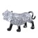 3D puzzle "Magic Tiger", crystalline, 46 details, MIX color