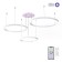 Suspended Citilux “duet Smart” CL719A700 85x93x25 cm, 3x60W, LED, white color