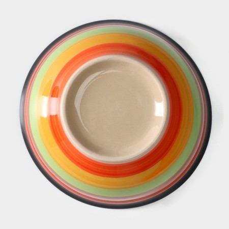 Boronnik ceramic shade "India", 450 ml, d = 14 cm, color orange color-3