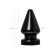 Anal plug Toyfa Popo Pleasure Draco β, cone, PVC, 115x210 mm, black color