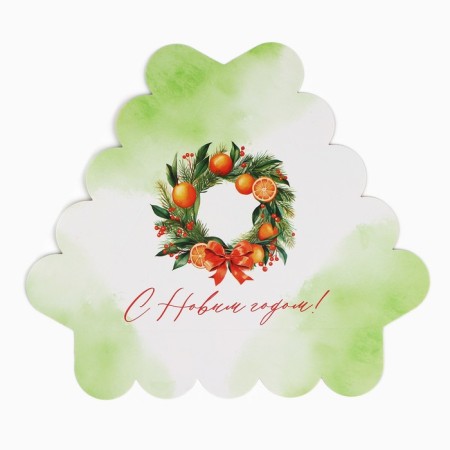 Box for confectionery products with PVC “Happy New Year!”, 18 x 4 cm, New Year-5