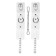 Shackles of Pecado BDSM, soft with eyelets, genuine leather, white