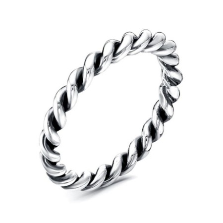 Ring "Zhit", echoing with oxidation, 17 size