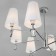Classical chandelier with lampshades Milazzo, 40W, E14, 90x90x50.5 cm