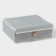 Organizer for storage with a lid LadOM "Francesca", 35 × 30 × 12 cm, the color of a gray-blue