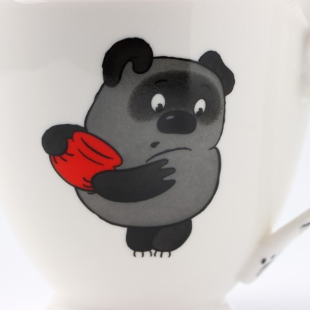 Tea steam porcelain "Winnie the Pooh", a mug 440 ml-3