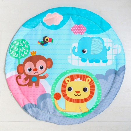 Developing rug with arcs "Friends of Africa", 84x84 cm.-1