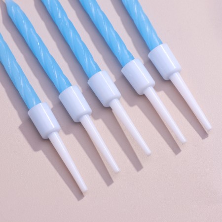 Candles for the "Neon" cake, 10 pcs, blue 5 cm-3