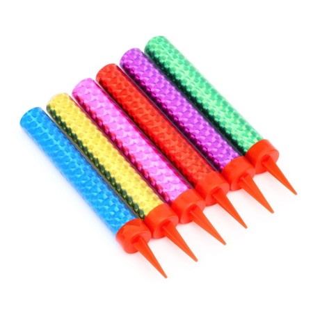 Candles Fountains for Cake "Color Sparks", 10 cm, 30 seconds, color flame, 6 pcs-6