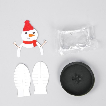 Set for experiments "wonderful crystals", a snowman-2